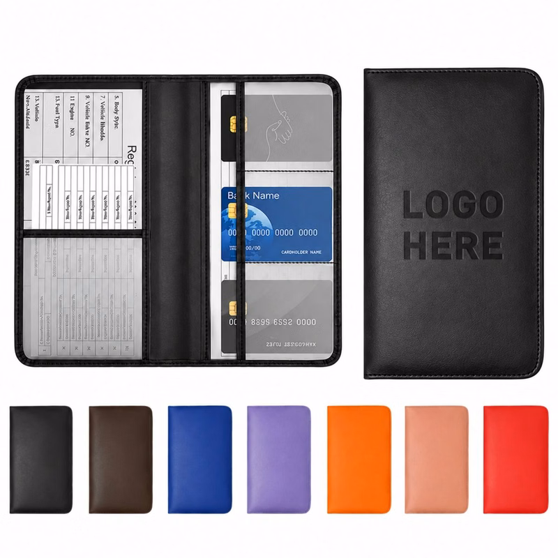 PU Leather Car Document Organizer