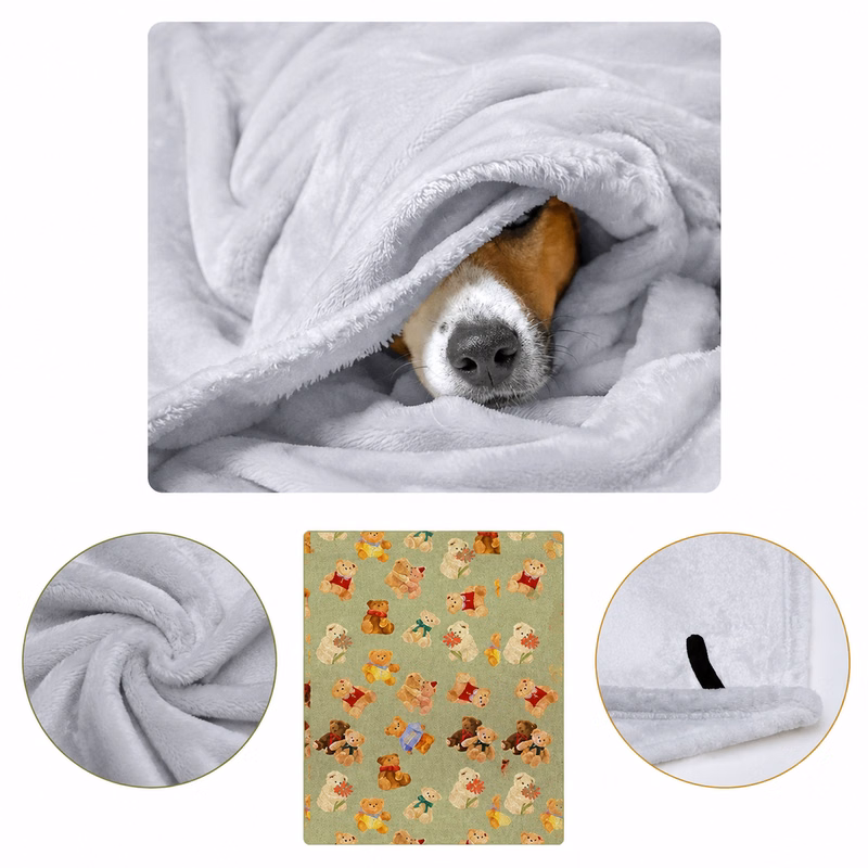 Lunch Break Plush Flannel Blanket