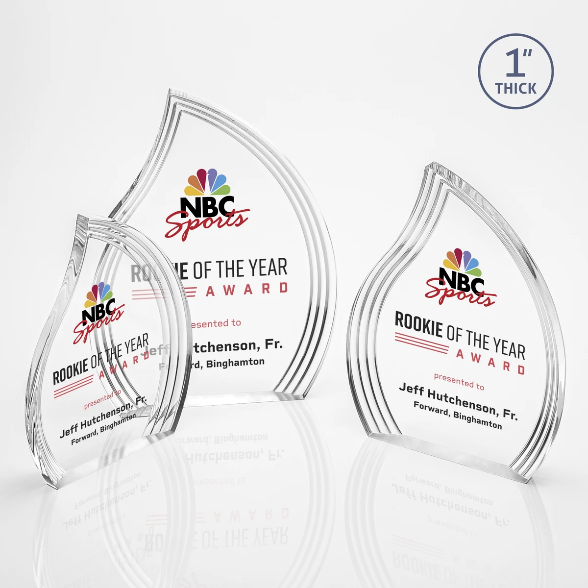 Tidworth Flame VividPrint™ Award - Clear 1