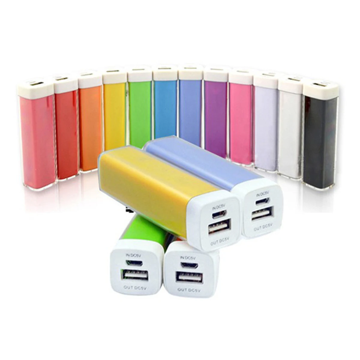 Acrylic/Plastic Galaxie USA made Power Bank w/ Cable 1