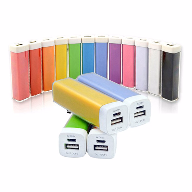 Acrylic/Plastic Galaxie USA made Power Bank w/ Cable