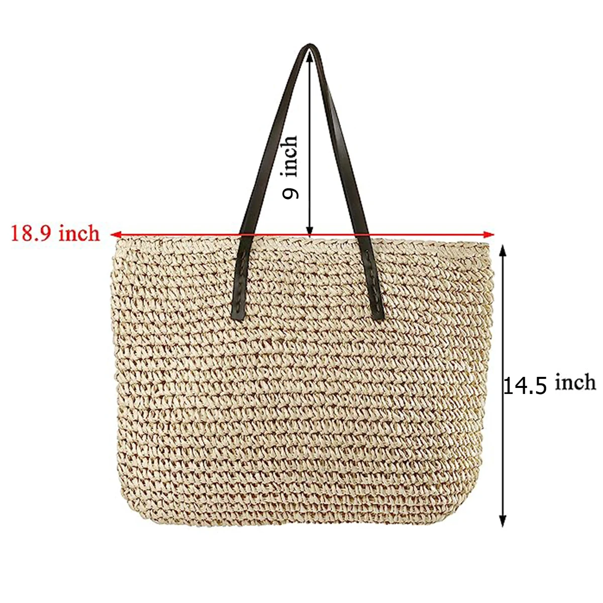 Straw Beach Tote Bag 1