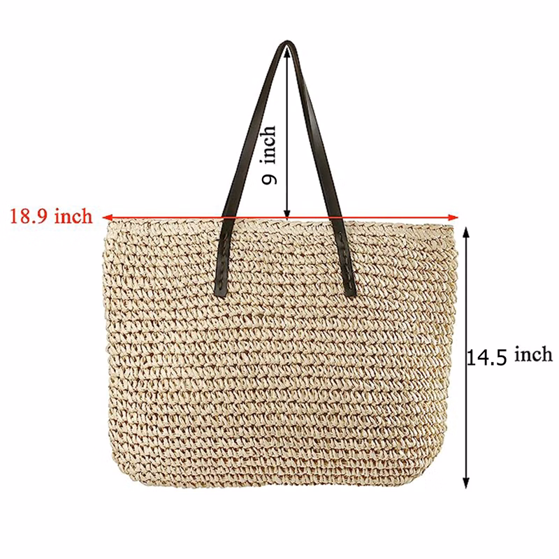 Straw Beach Tote Bag