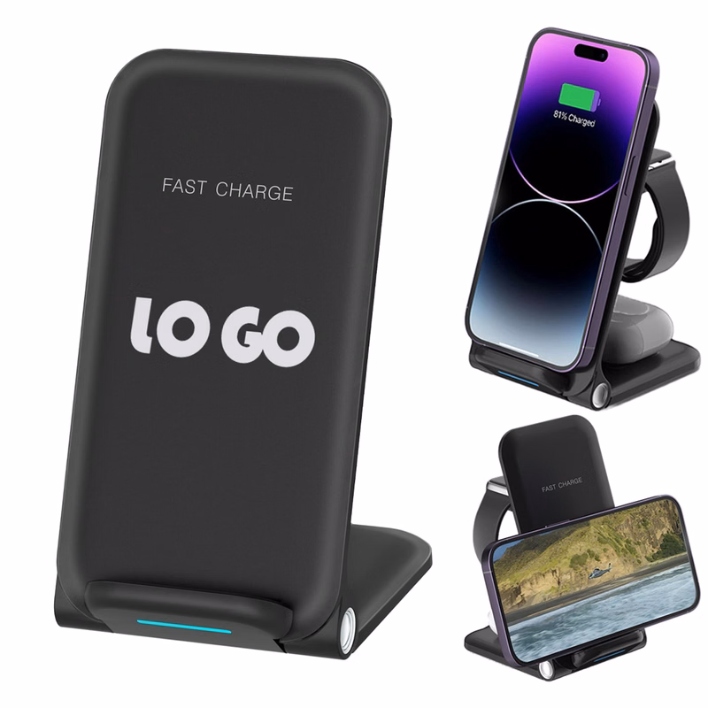 3 in 1 Foldable Magnetic Wireless Fast Charging Station