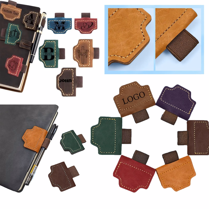 Reversible Magnetic Leather Bookmark
