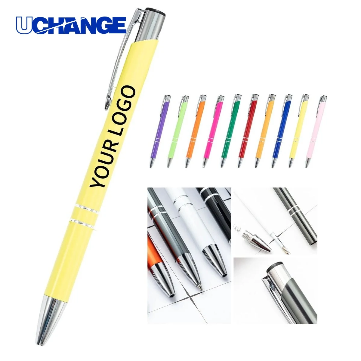 Metal Stylus Ballpoint Pen Black Ink 1