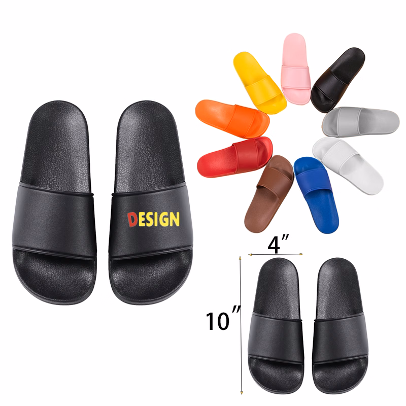 Durable PVC Slip-On Slide Sandals