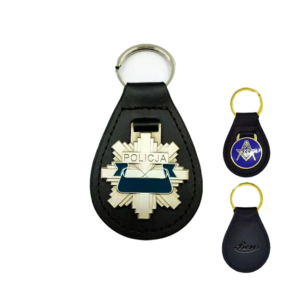 Customizable Keychain with Imitation Leather 1