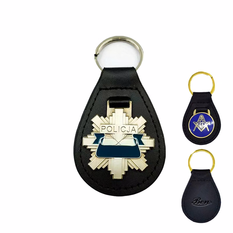 Customizable Keychain with Imitation Leather