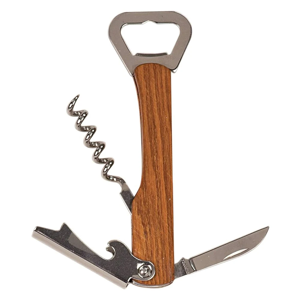 Wooden Bottle Opener & Wine Corkscrew 1