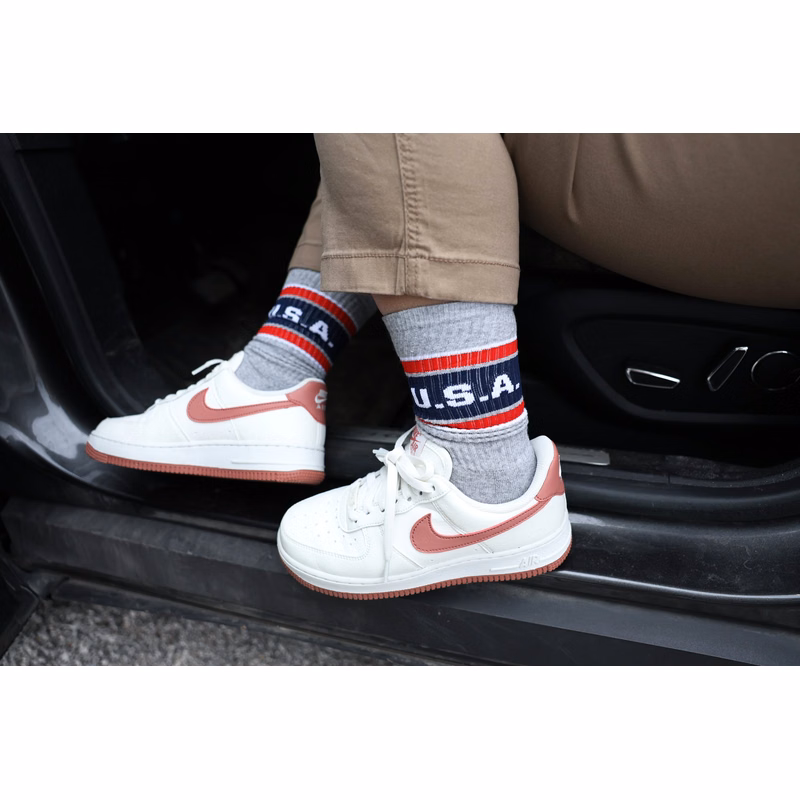 Ribbed Athletic Crew Sock - MADE IN USA
