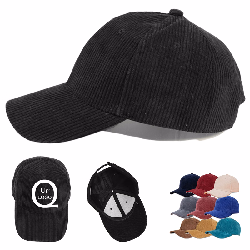 Corduroy Solid Color Baseball Cap
