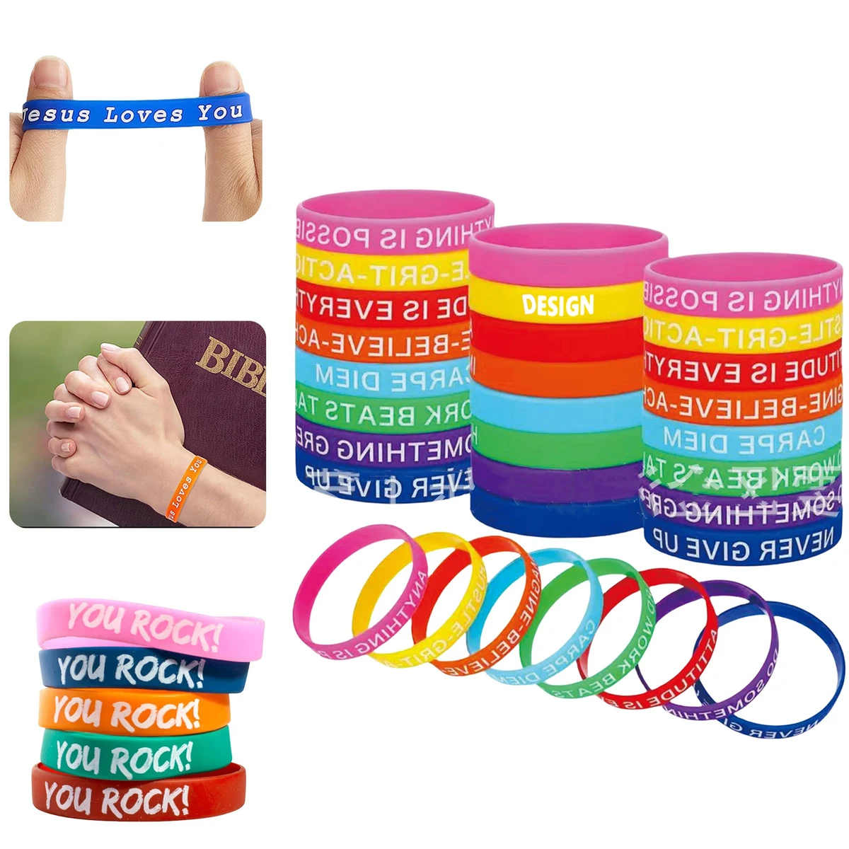 Rubber Wristbands Silicone Bracelets 1
