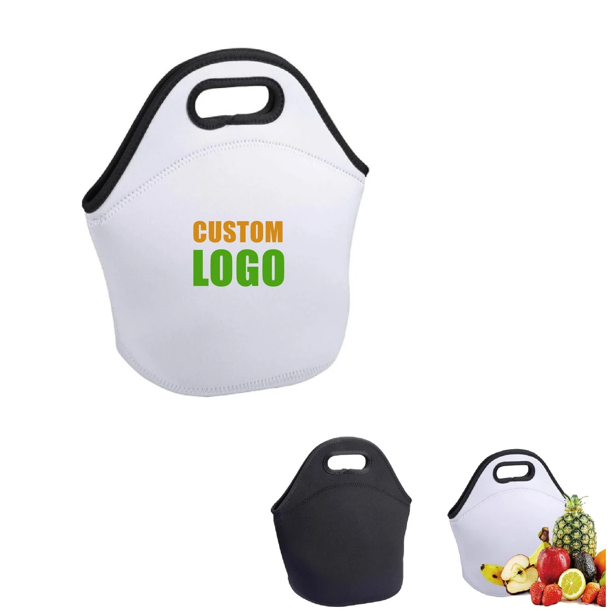 MOQ 10 pcs Neoprene Food Lunch Pouch 1