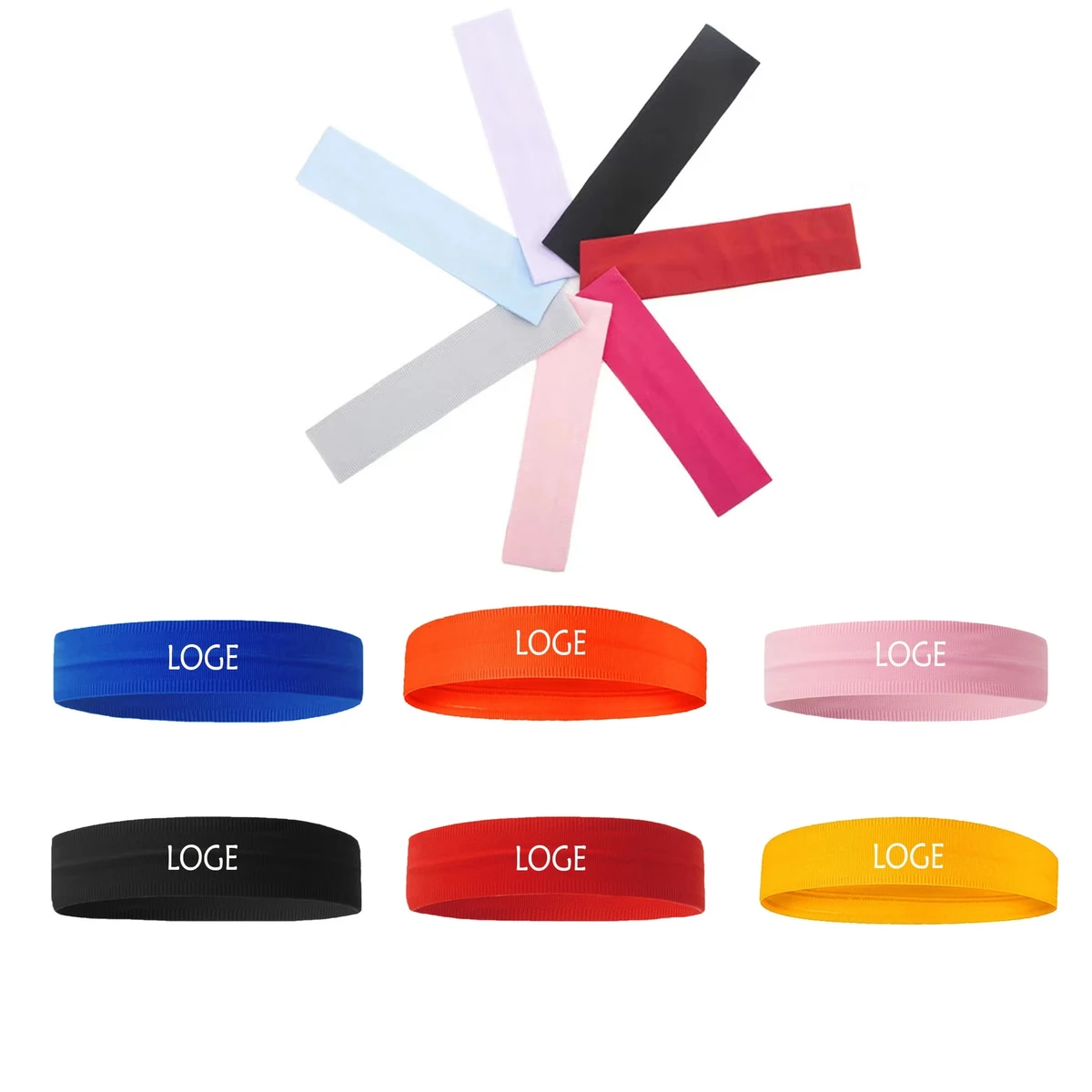 Non-slip Elastic Sports Headband MOQ 100PCS 1