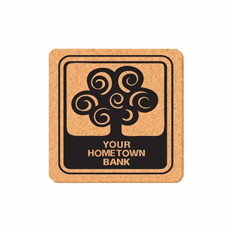 Coaster - 5" Square Cork Coasters