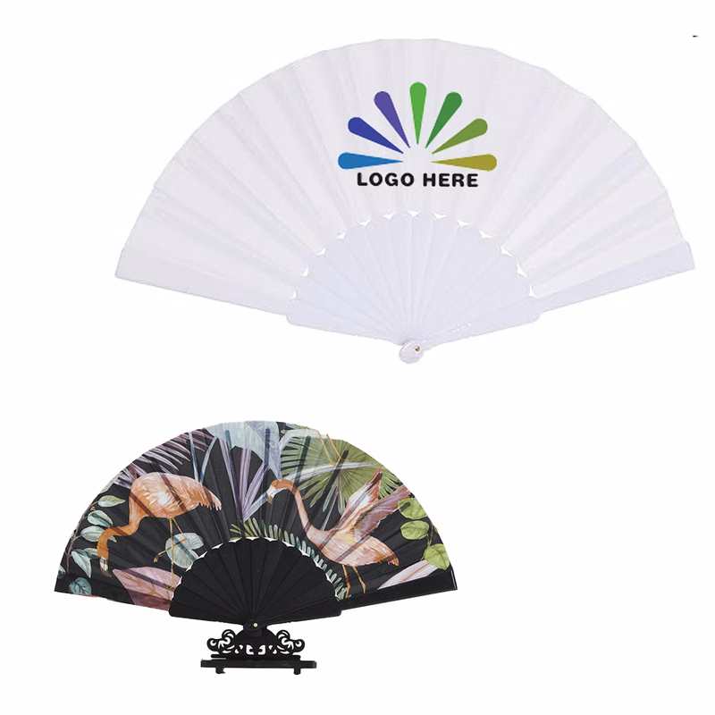 Customizable Oxford Cloth Folding Fan