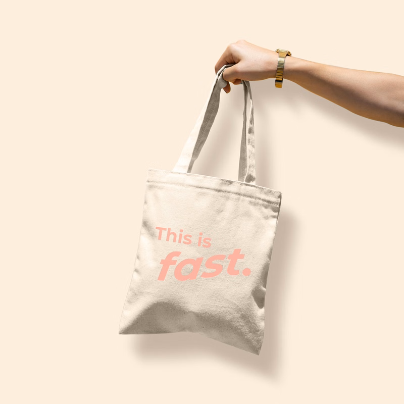 THIS IS FAST MAIN SQUEEZE - NATURAL CANVAS