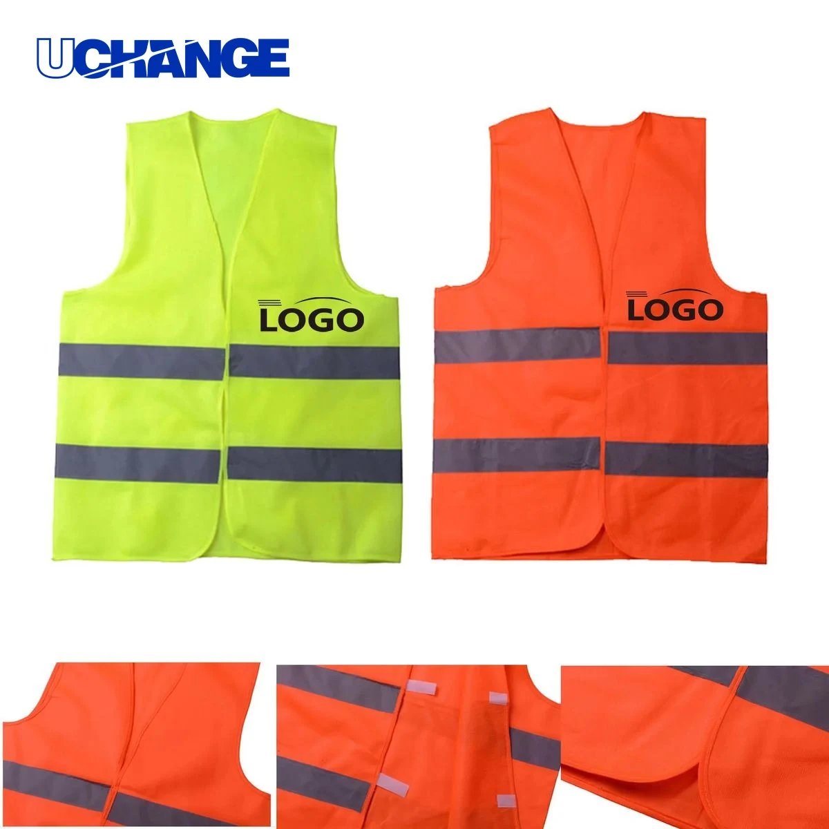 Custom Logo Reflective Safety Vest 1