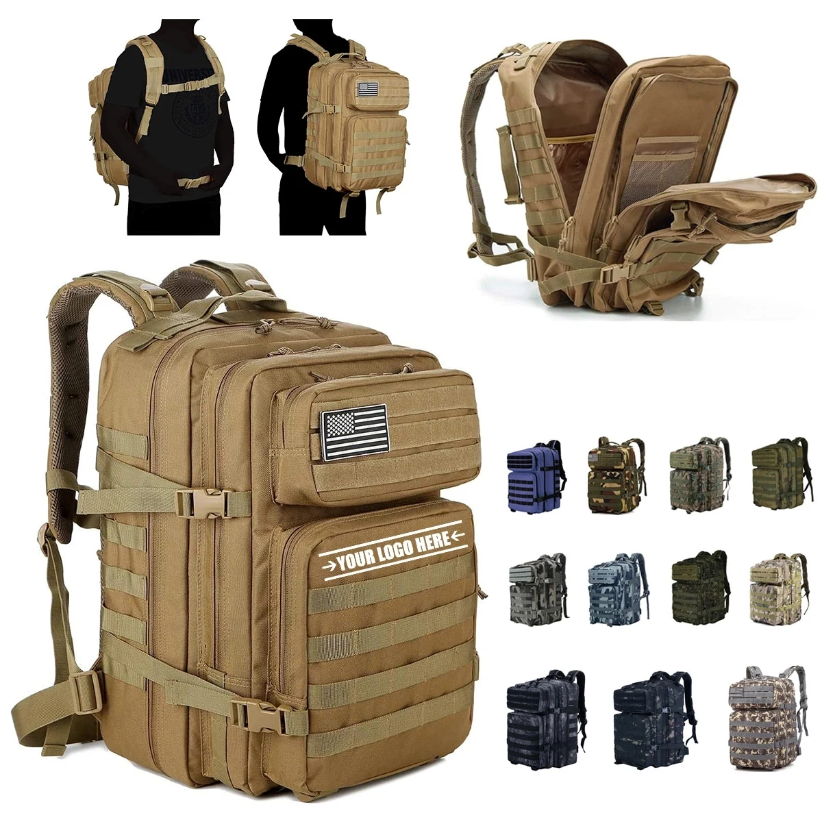 45L Molle Military Tactical Backpack 1
