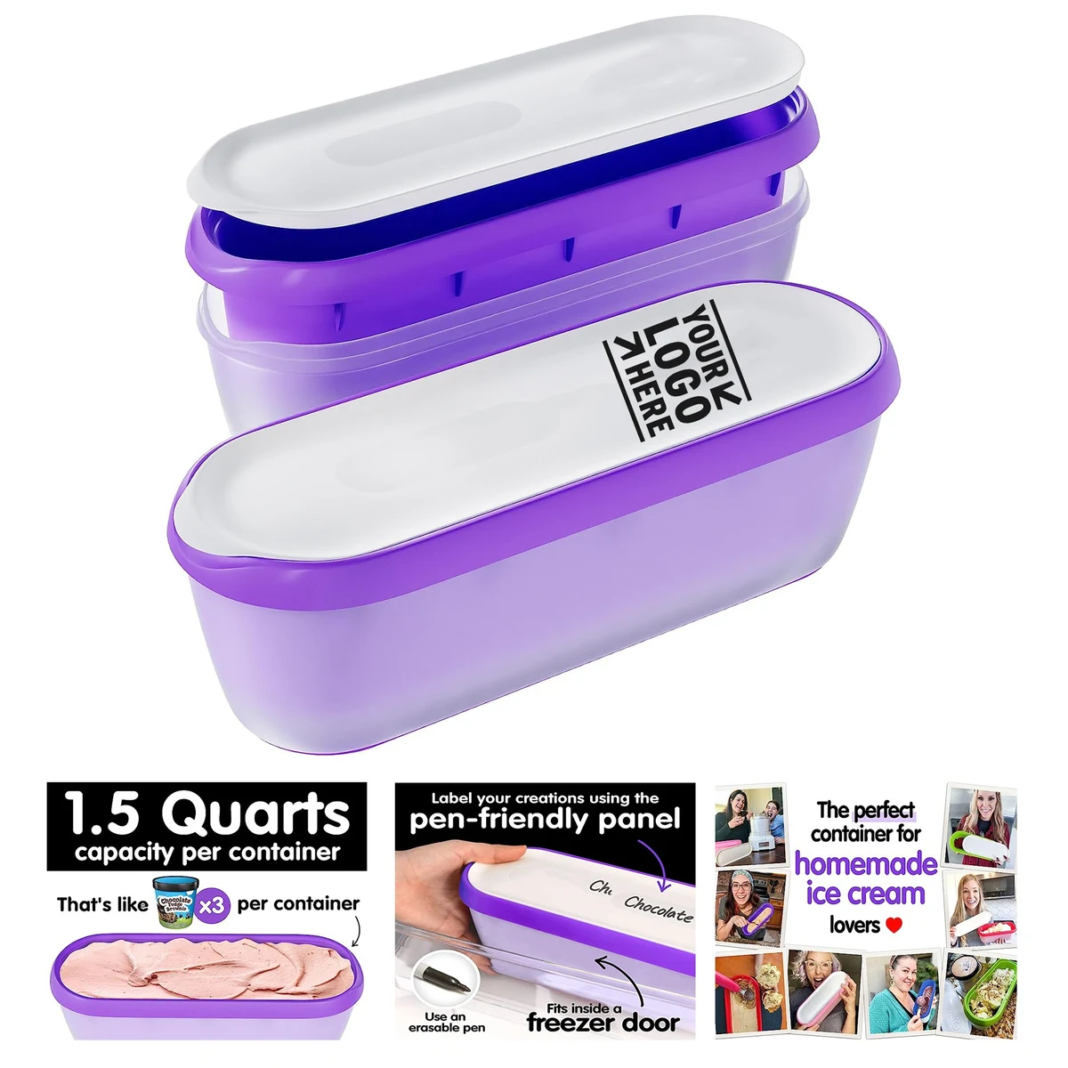 Homemade Ice Cream Containers 1