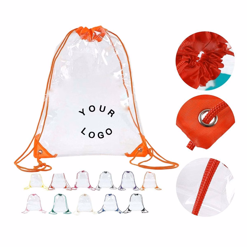 Stylish PVC Drawstring Bag for Travel and Gym