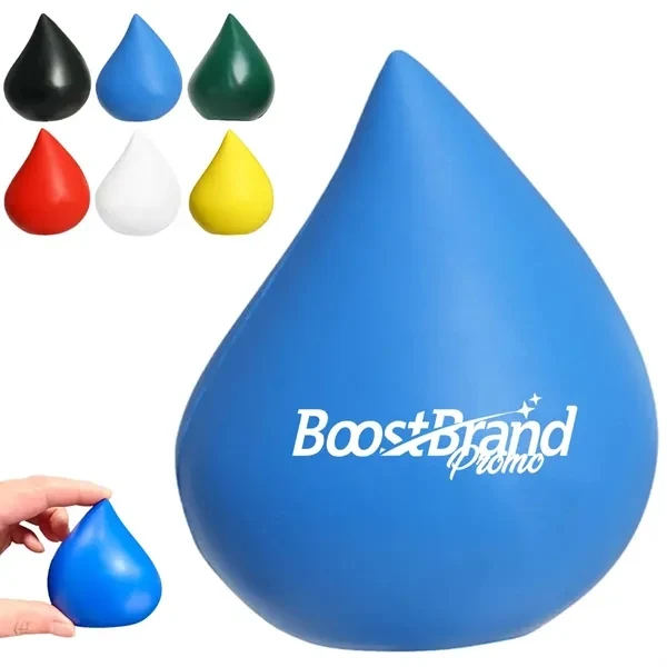 Custom Water Drop Stress Ball with Ergonomic Squeeze Design — Office Wellness Tool 1