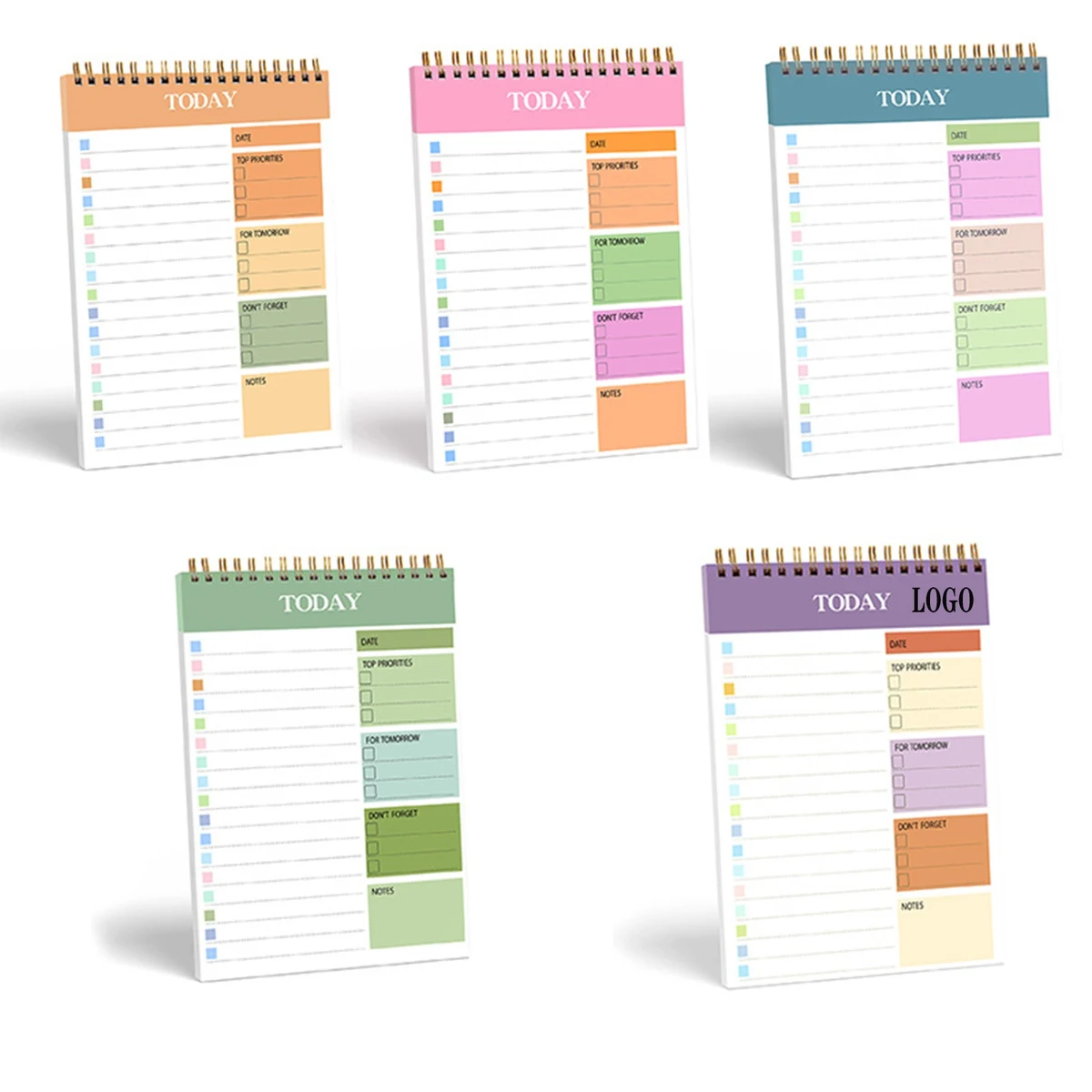 Planner Schedule Time Management Sticky Notes Coil Book 1