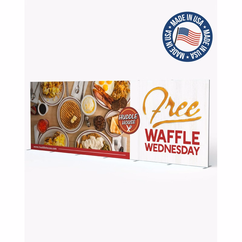 Banner Fabric Stand Single Sided 20ft SEG Graphic Only