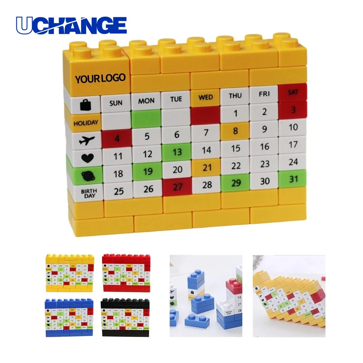 ABS Block Calendar Desk Organizer 1