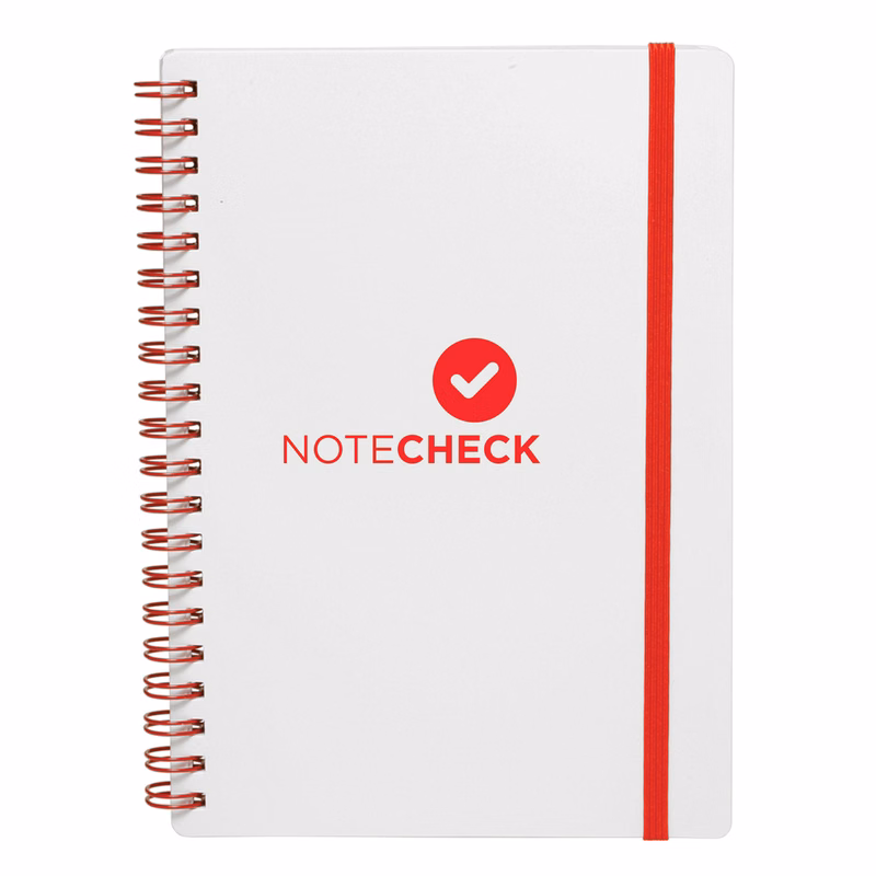 White Spiral Notebook (1 Color Imprint)