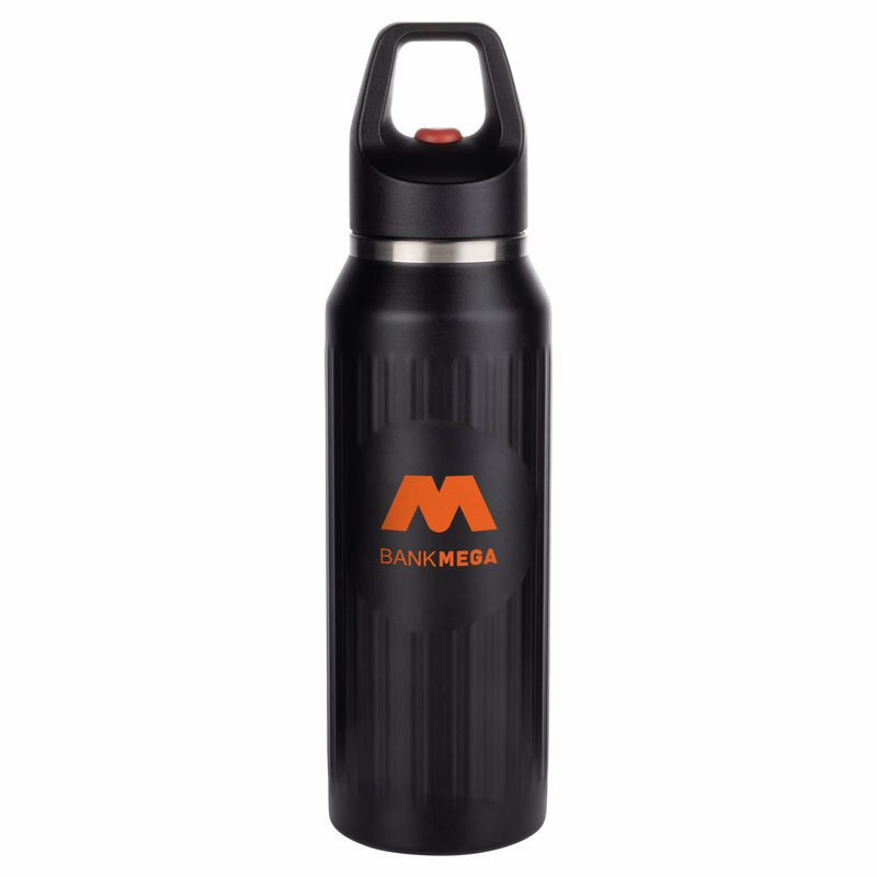 Digory Textured Sports Bottle w/Push Lock Button - 17oz