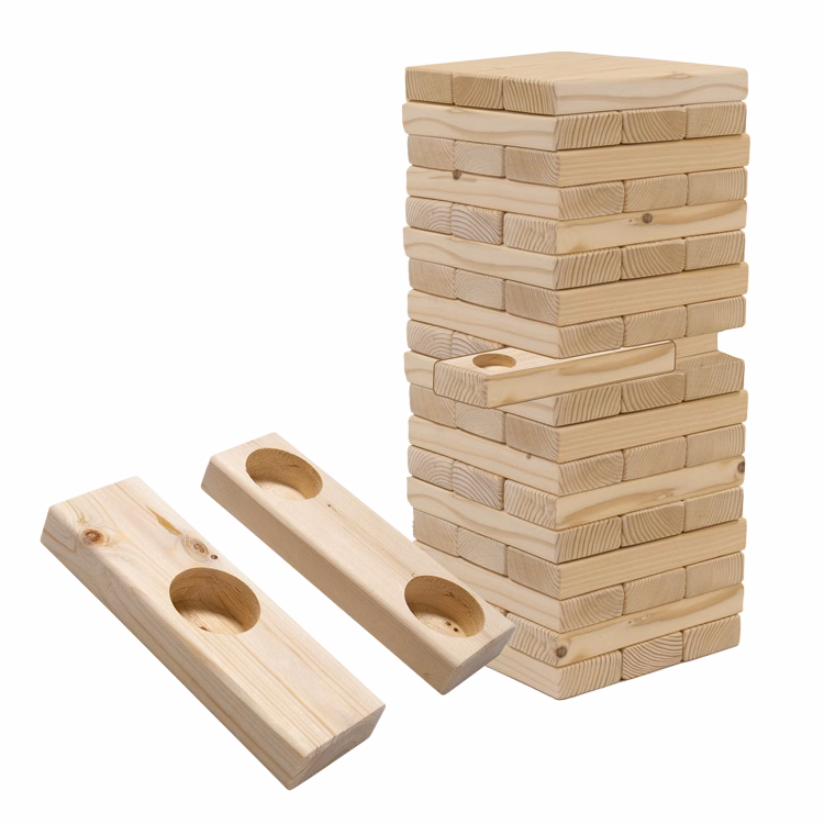 Tipsy Toppling Tower W/ Shot Holders