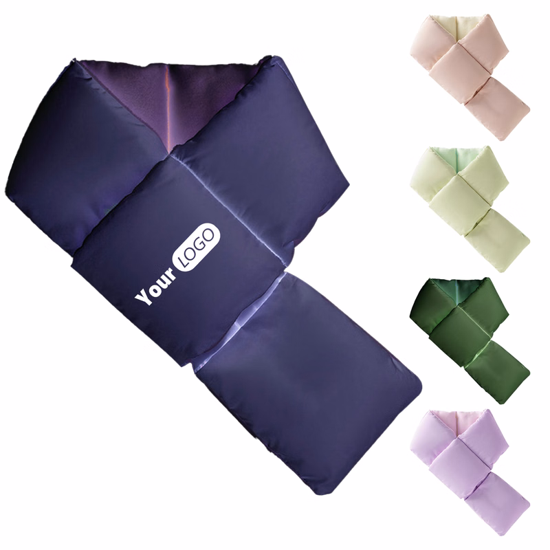 Cotton Customizable Puffy Scarf With Cozy Lining