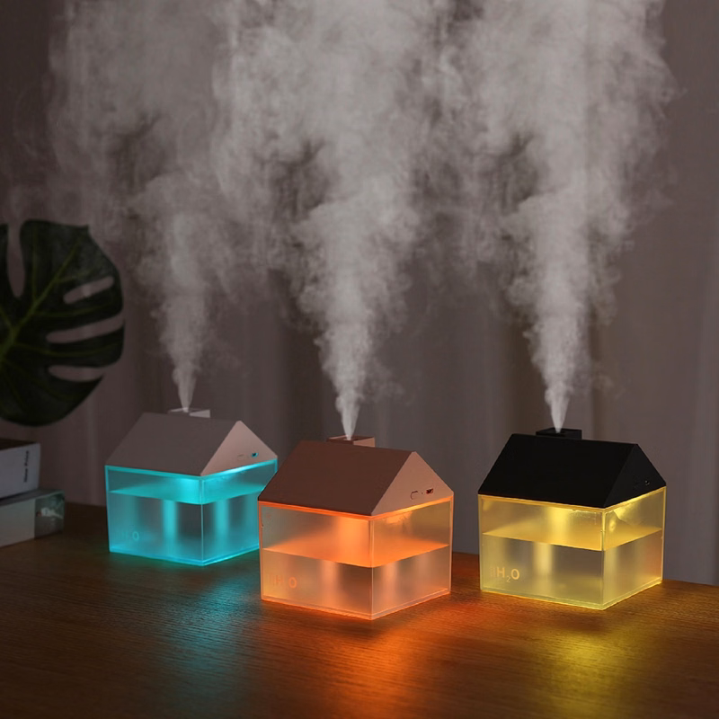 House Shape Aroma Diffuser Humidifier with LED Light