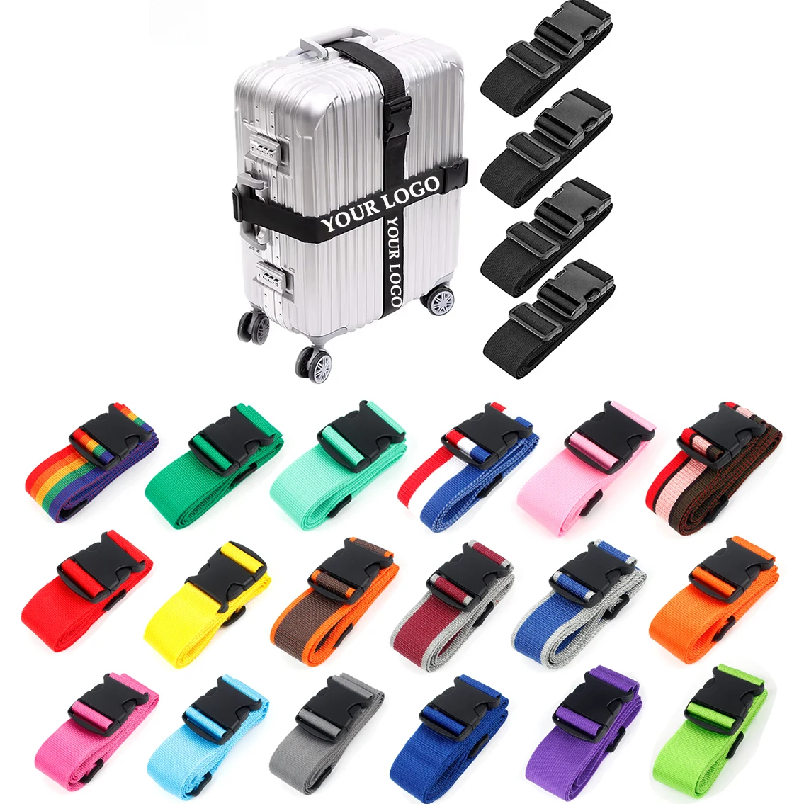 High Elastic Luggage Straps With Quick-Release Buckle 1