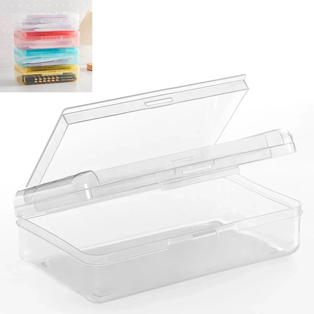 Plastic Pencil Box 2 Compartments 1
