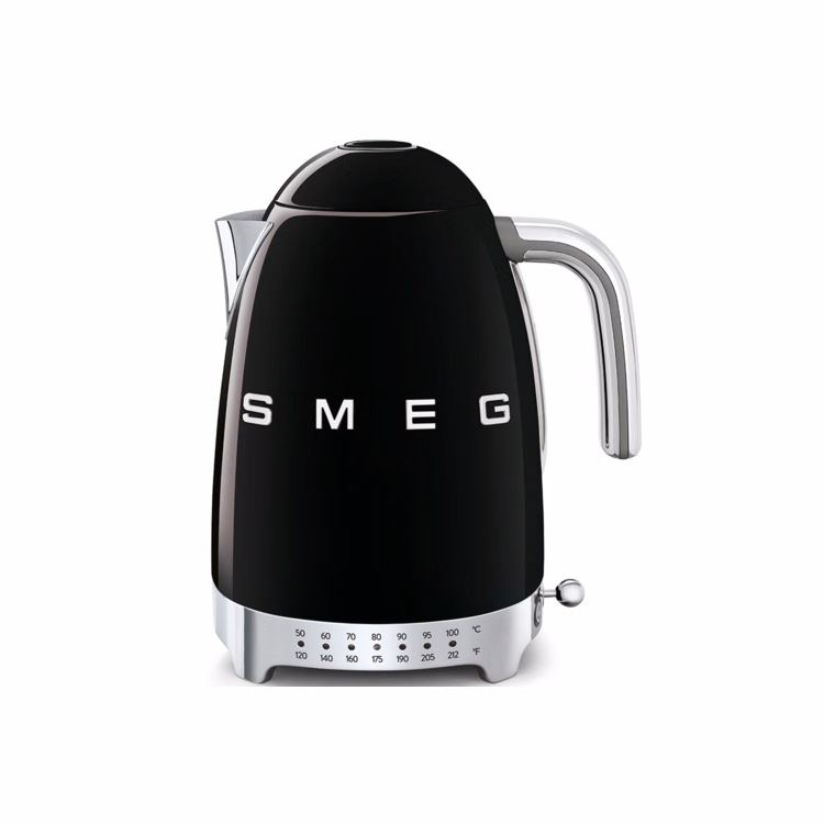 SMEG Variable Temperature Kettle - Black Glossy