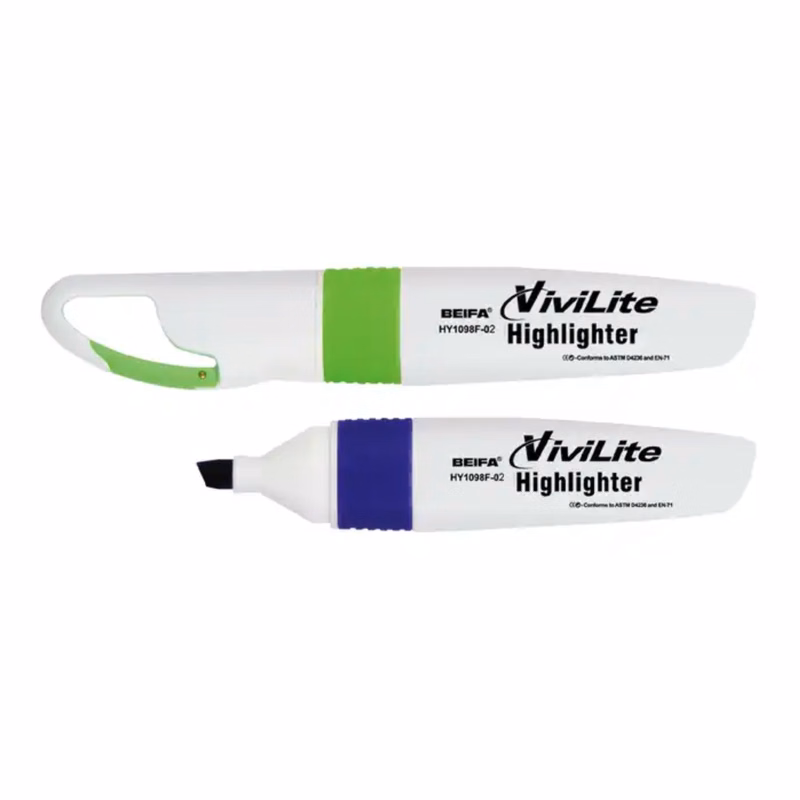 Highlighter with Carabiner Clip