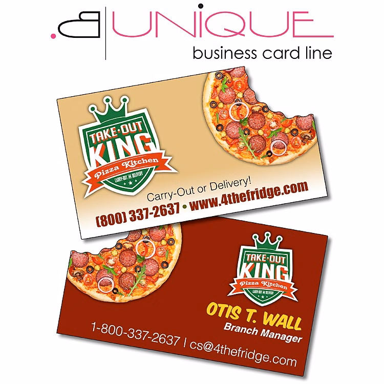 Paper Business Card - UV-Coated (1S) Shaped