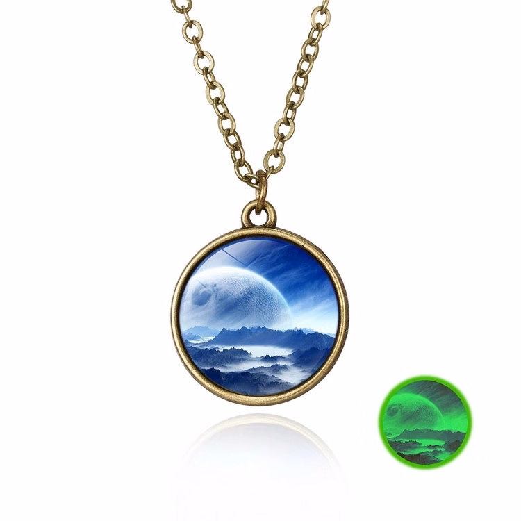 Galaxy Necklace Universe Jewelry Art Print Pendant