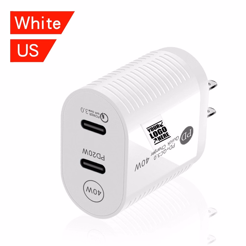 Usb C Wall Charger 40W 2-Ports
