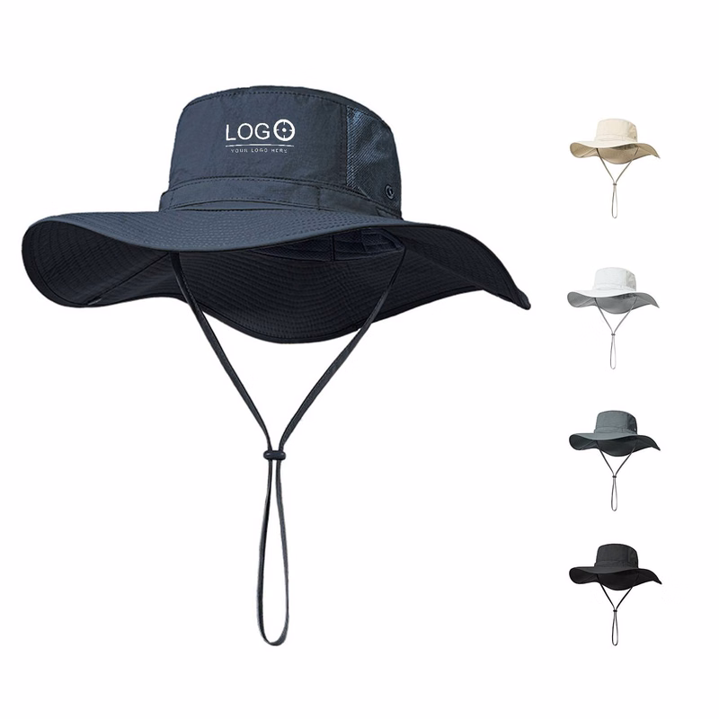 Nylon Wide Brim UV Protection Bucket Hat