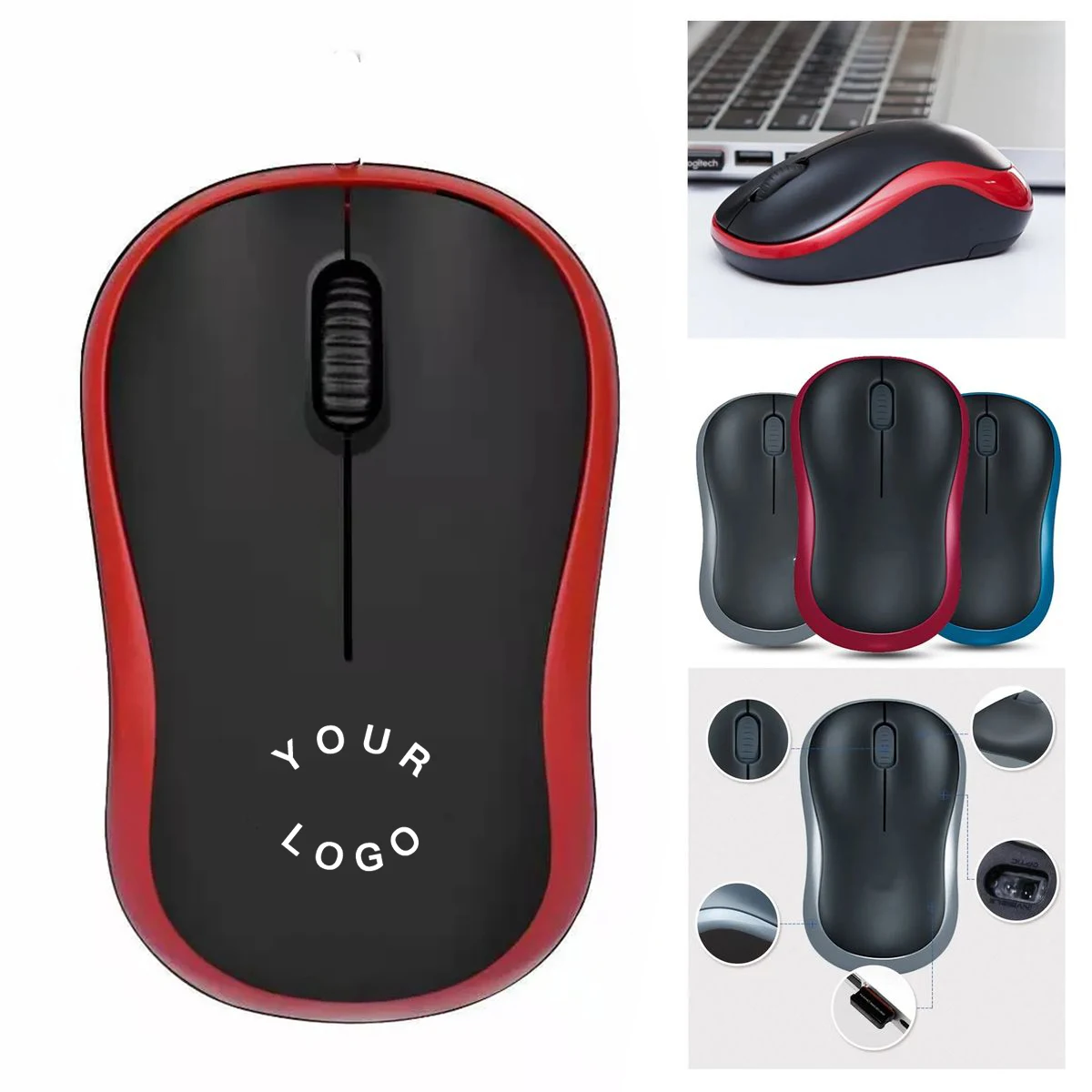 Plastic Wireless Mouse With Smooth Click Action 1