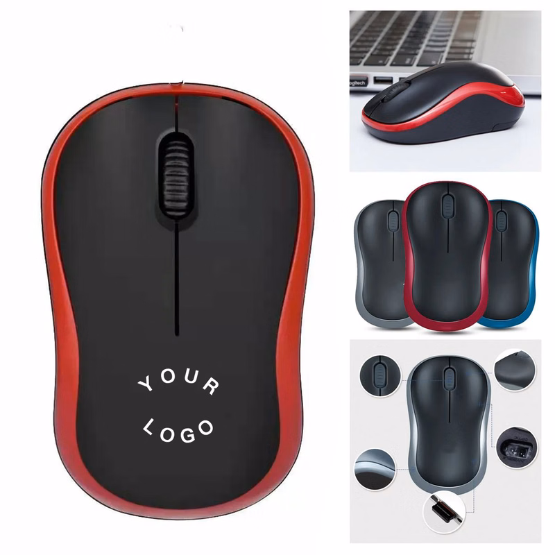 Plastic Wireless Mouse With Smooth Click Action