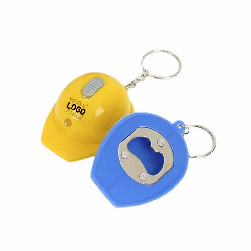 Helmet-shape Bottle Opener Keychain