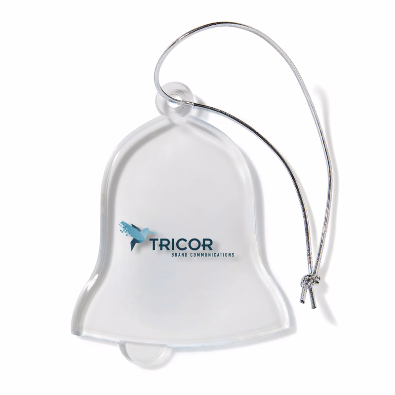 Bell Shaped USA Made Acrylic Ornament
