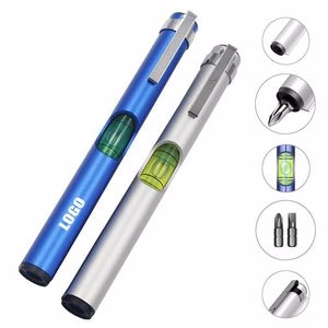 Multi Function Screwdriver With Built In Level And Pocket Clip