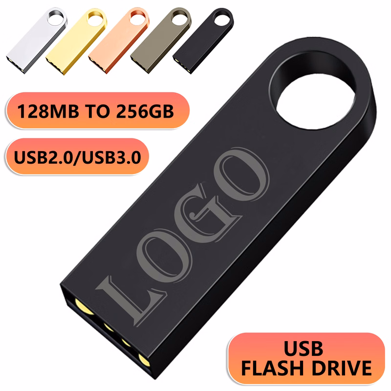 Portable high-capacity high-speed USB flash drive made of metal