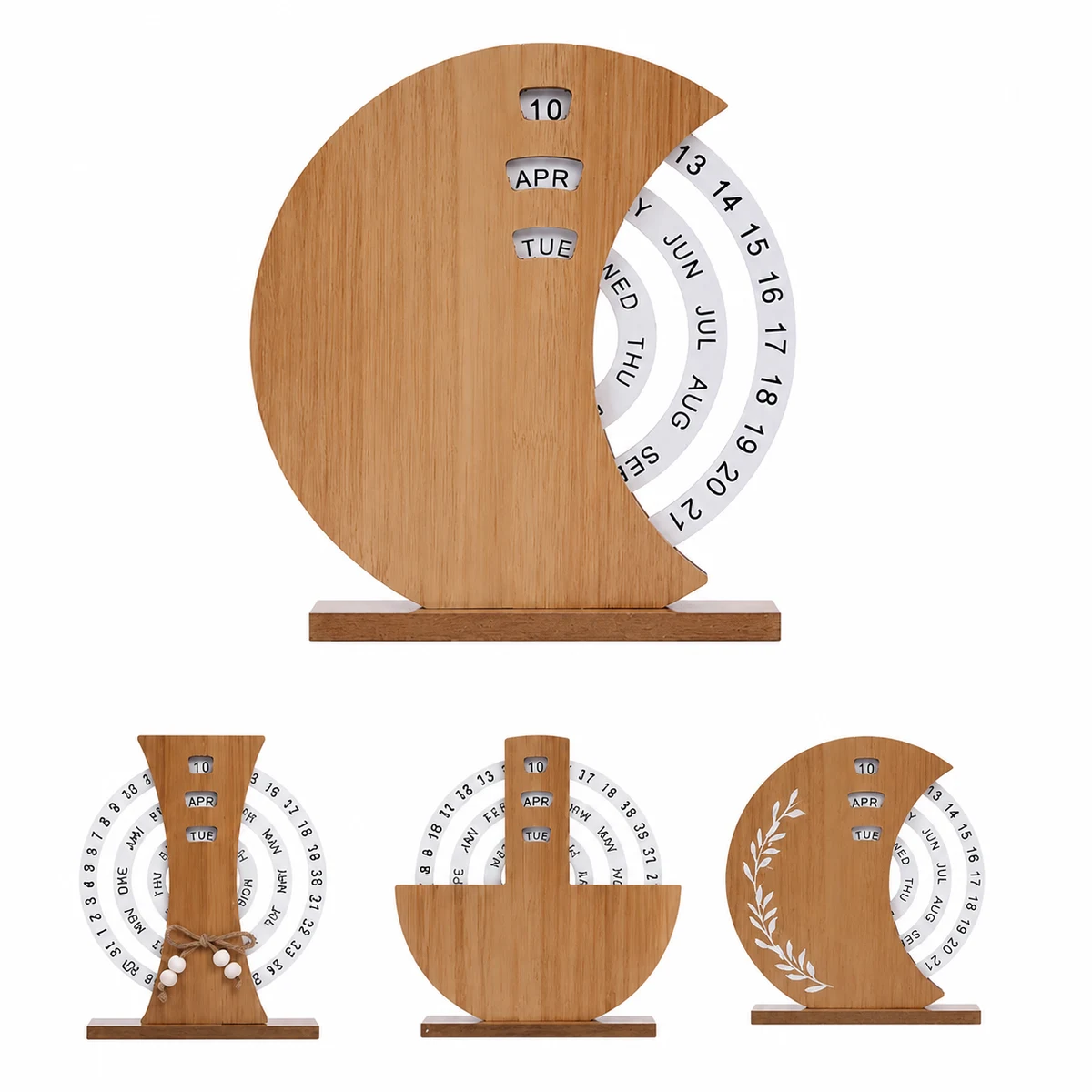 Hand Turned Wooden Desk Calendar Ornament 1